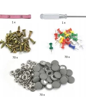 KIT DE RÉPARATION DE GARNITURE DE PAVILLON DE VOITURE RÉPARATION RÉGÉNÉRATIVE 70 PCS