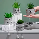 Plantes vertes succulentes artificielles