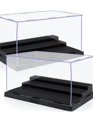 Vitrine en acrylique à 3 niveaux AELS, lot de 2