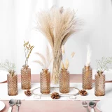 Упаковка из 6 маленьких янтарных ваз в стиле «ромб»