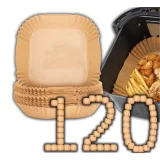 БУМАГА ДЛЯ ВЫПЕЧКИ В АЭРОФРИТЕРЕ НАБОР 120 ШТ 20 СМ