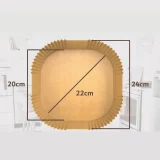 БУМАГА ДЛЯ ВЫПЕЧКИ В АЭРОФРИТЕРЕ НАБОР 120 ШТ 20 СМ