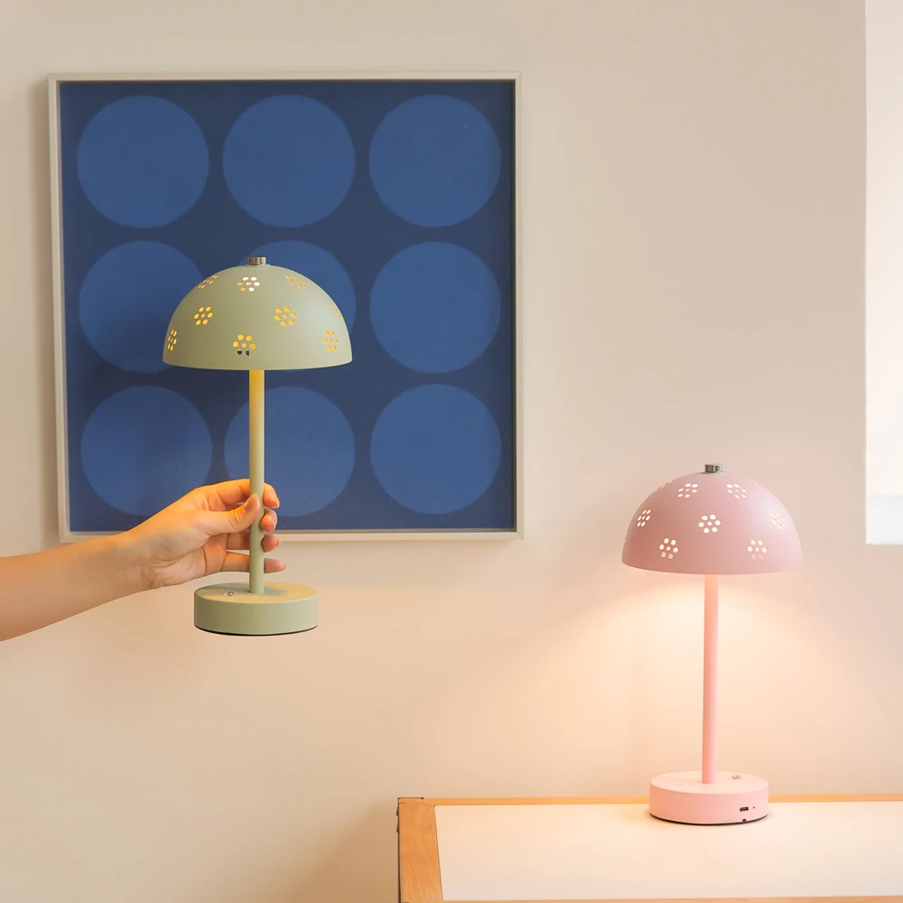 Лампа-бабочка, настольная лампа круглой формы