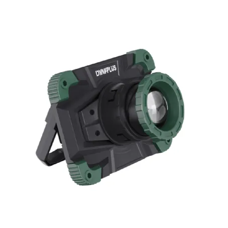 Lampe de travail COB zoomable avec support pliable